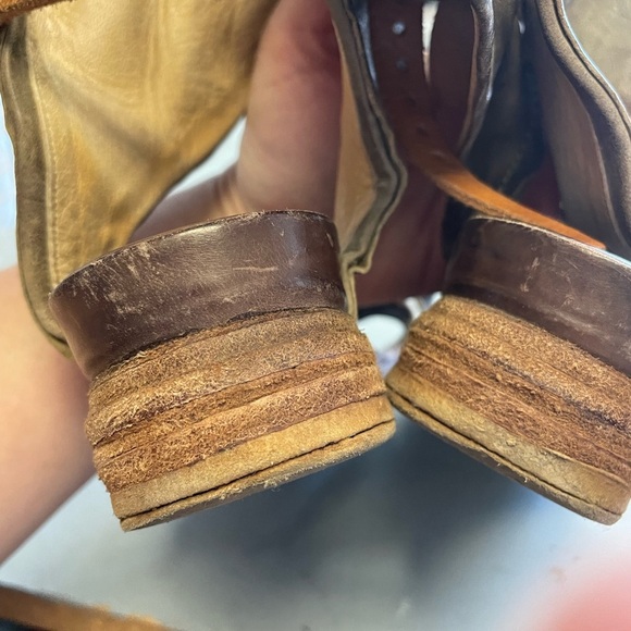 A.S. 98 BOWERY wrap ankle cuff buckle strappy gladiator sandals sz 39 (8.5) - Picture 11 of 11